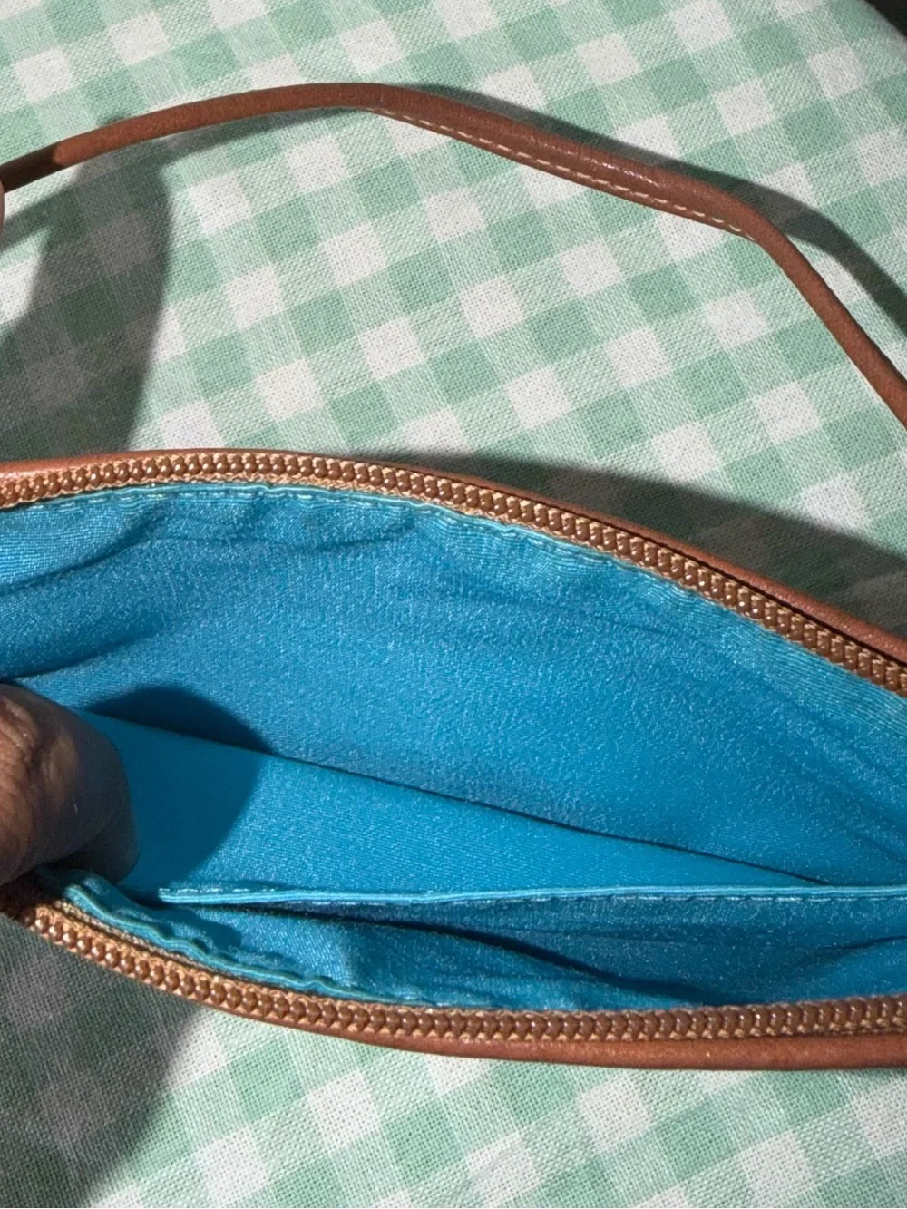 Vintage Coach Hampton Multicolor Watercolor Stripe Wristlet